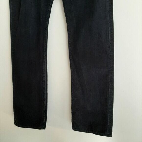 J.CREW 100% Cotton Slim Straight Leg Corduroy Pants Black Men's Sz 32 - Picture 5 of 11